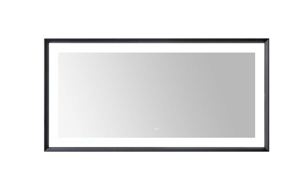 Aquadom Madison 72"x36" LED Lighted Chamfer Frame Mirror with Defogger