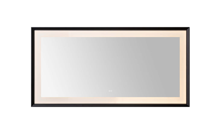 Aquadom Madison 72"x36" LED Lighted Chamfer Frame Mirror with Defogger