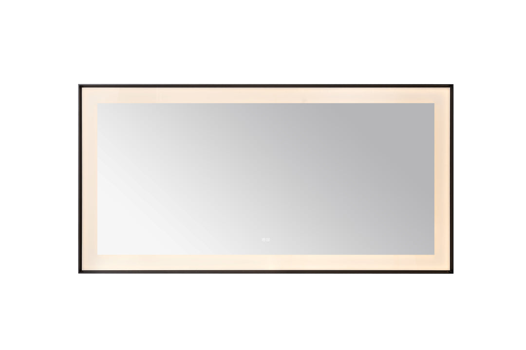 Aquadom Lexington 72"x36" LED Lighted Slim Frame Mirror with Defogger