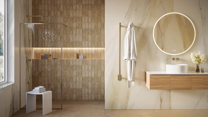 Tuzio Como Electric Hardwired Towel Warmer - 1.5"w x 48"h