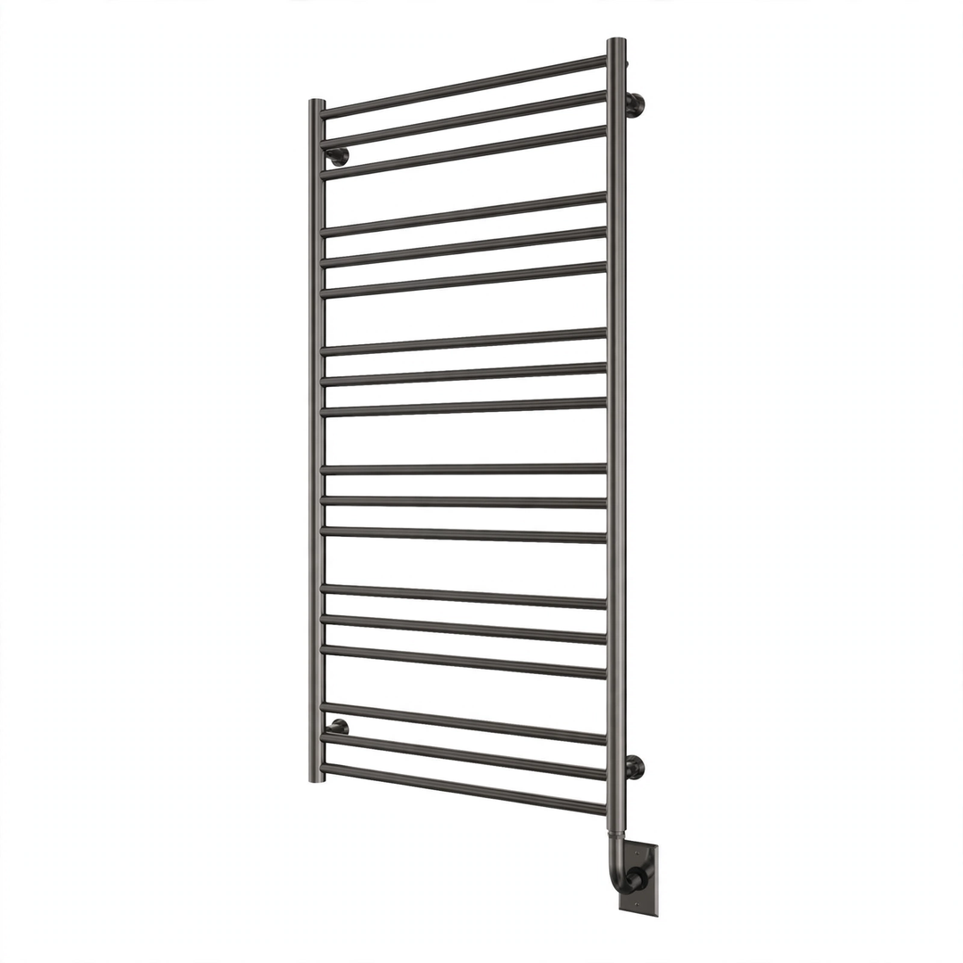 Tuzio Sorano Hardwired or Plug-In Towel Warmer (E4402) – 23.5"W x 47.5"H in Gun Metal