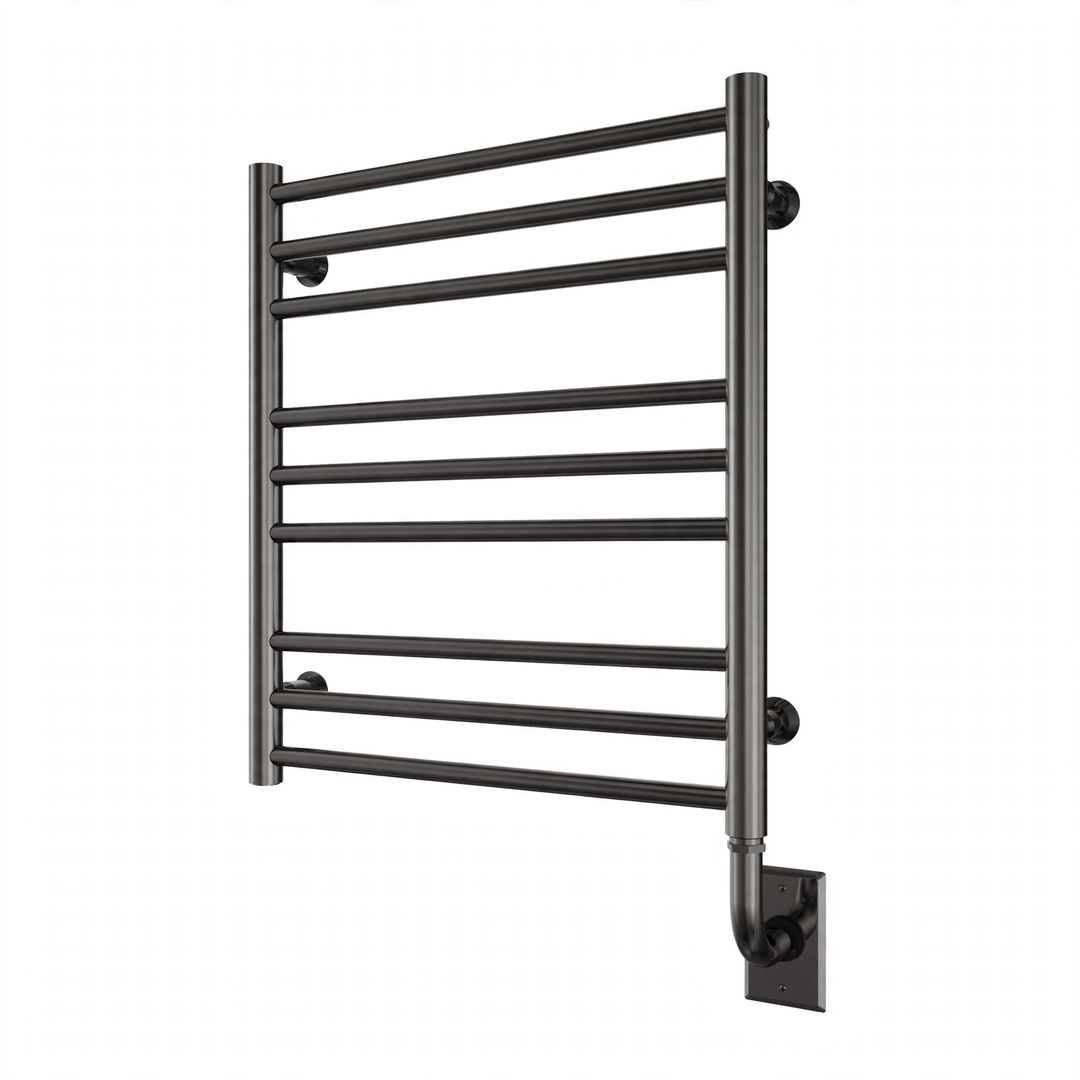 Tuzio Sorano Hardwired or Plug-in Towel Warmer (E4012) - 19.5"w x 23"h in Gun Metal