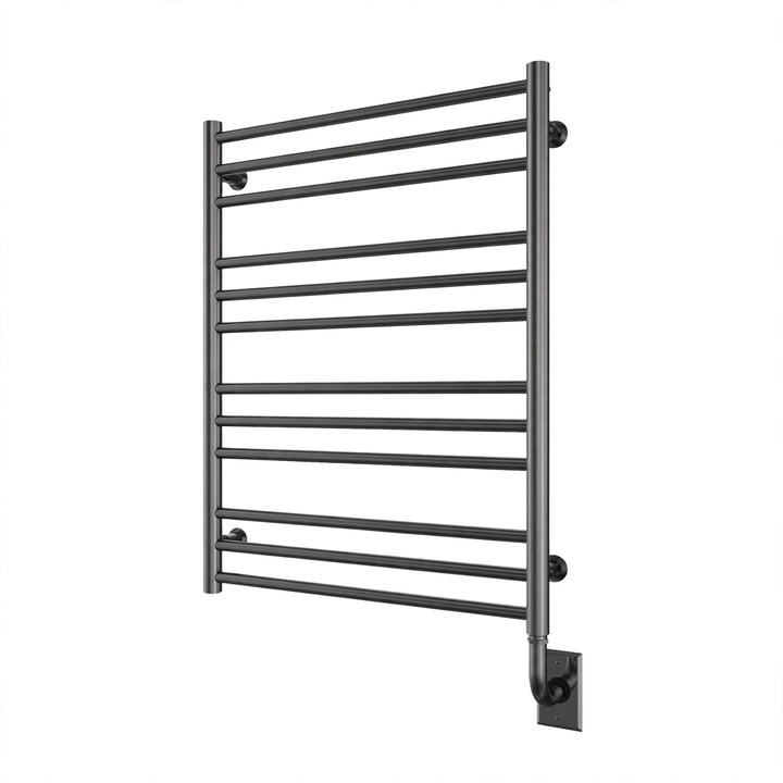 Tuzio Sorano Hardwired or Plug-in Towel Warmer (E4202) - 23.5"w x 31"h in Gun Metal
