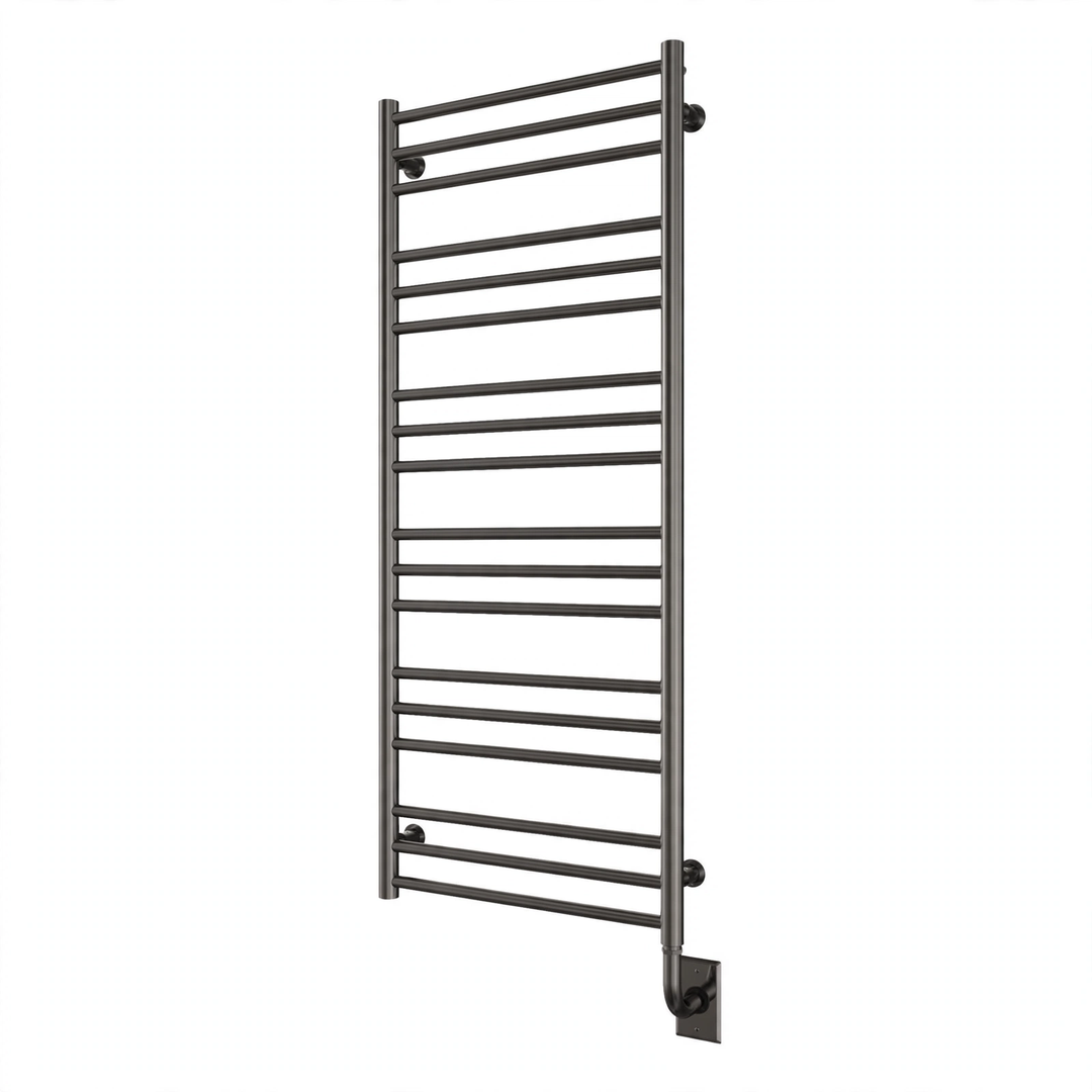 Tuzio Sorano Hardwired or Plug-in Towel Warmer (E4302) - 19.5"w x 47.5"h in Gun Metal