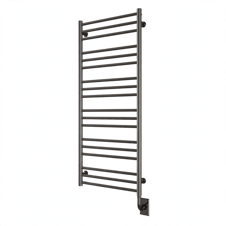 Tuzio Sorano Hardwired or Plug-in Towel Warmer (E4302) - 19.5"w x 47.5"h in Gun Metal