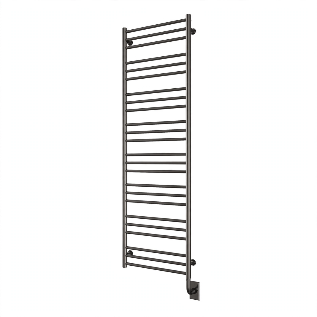 Tuzio Sorano Hardwired or Plug-in Towel Warmer (E4702) - 19.5"w x 64"h in Gun Metal