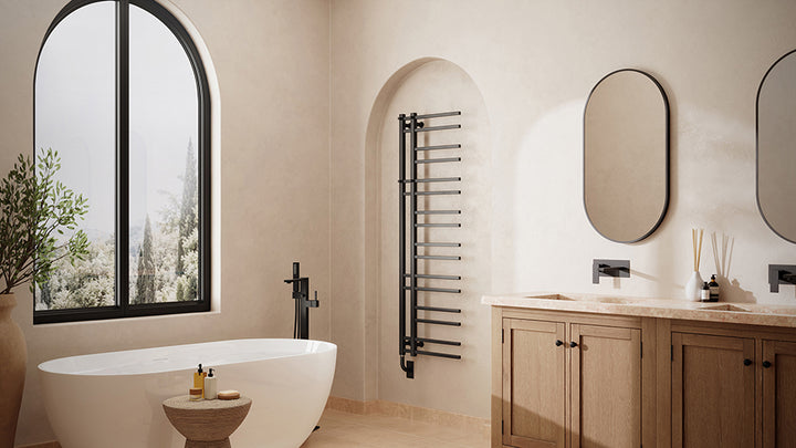 Tuzio Trento Hardwired or plug in Towel Warmer - 19.5"w x 37"h only towel warmers