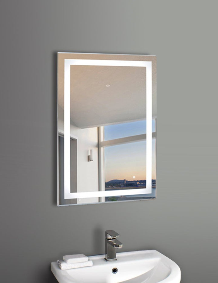 WarmlyYours Audrey Wall-mounted LED Backlit Mirror - Rectangle 36″ x 24″ only towel warmers