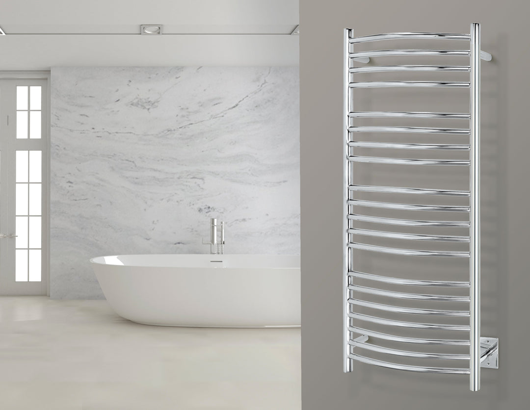 WarmlyYours Bellagio TWS3-BLG20PH Wall Mounted Hardwired Towel Warmer- 20"w x 47.2"h