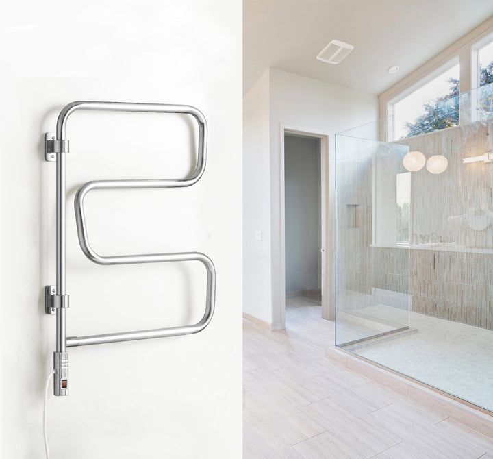 WarmlyYours Elements TW-E4PCP 4-bar mounted Towel Warmer - 16.3" x 28.5" only towel warmers