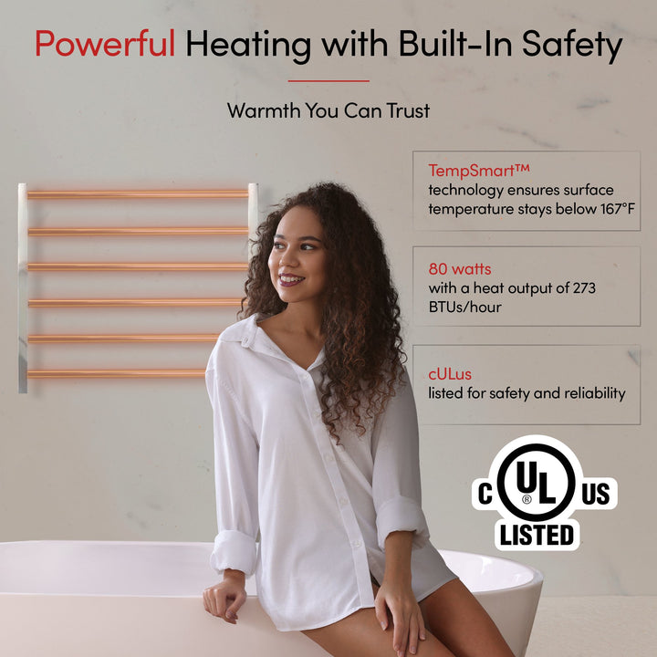WarmlyYours Elevate Tahoe 06 TWS2-TAH06PH Wall Mounted Towel Warmer - 29.5"w x 26.7"h only towel warmers