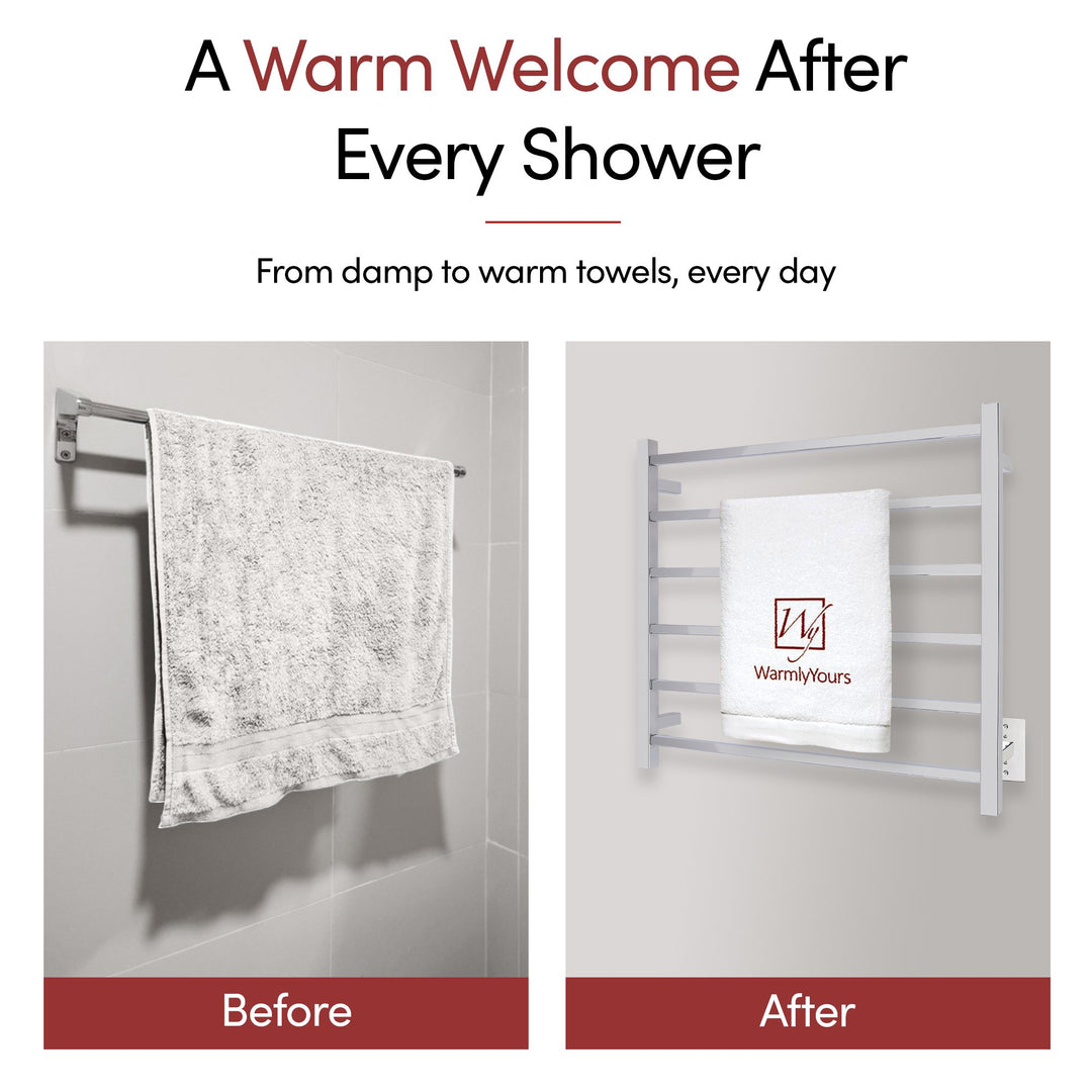 WarmlyYours Elevate Tahoe 06 TWS2-TAH06PH Wall Mounted Towel Warmer - 29.5"w x 26.7"h only towel warmers