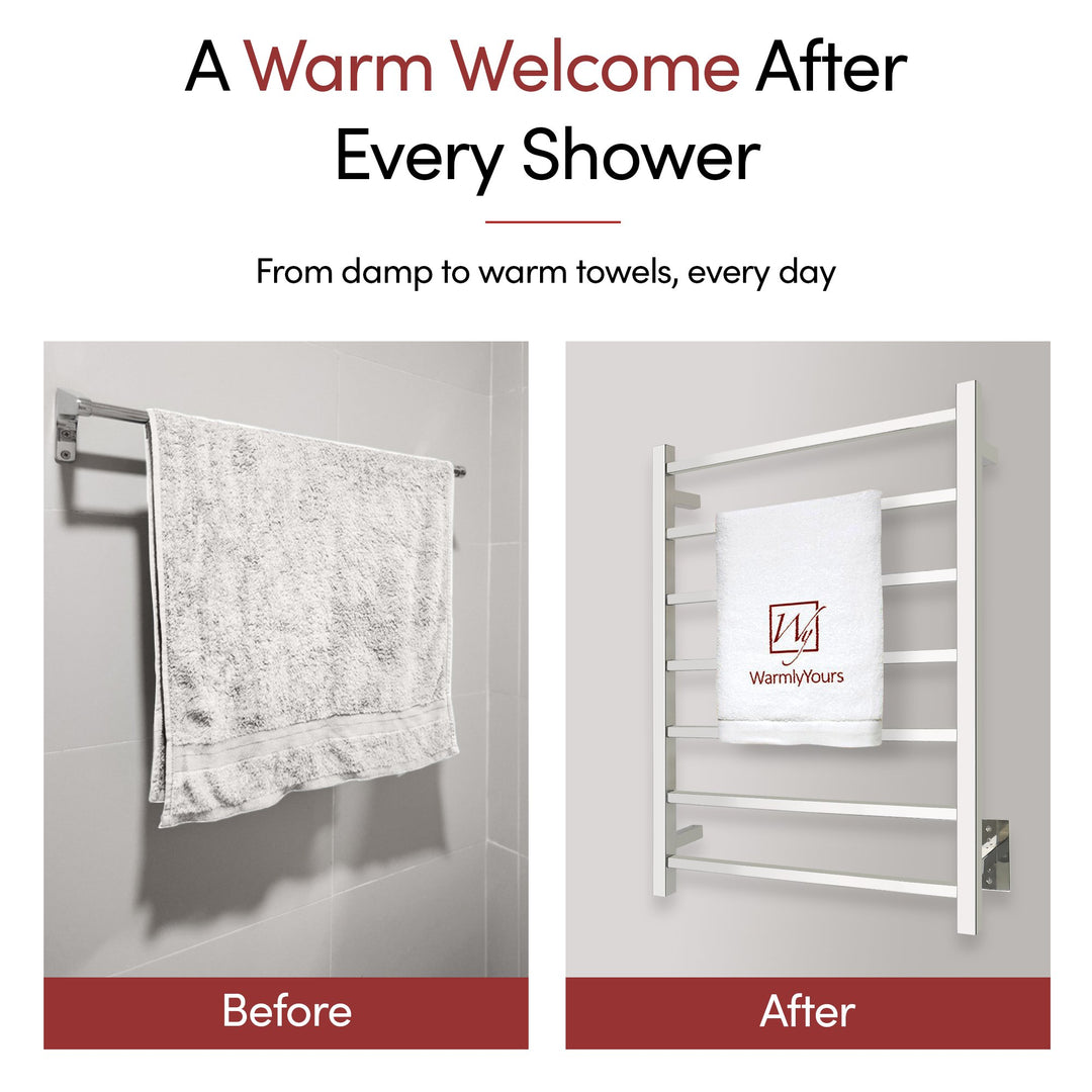 WarmlyYours Elevate Tahoe 07 Hardwired Towel Warmer - 23.6"w x 31.5"h only towel warmers
