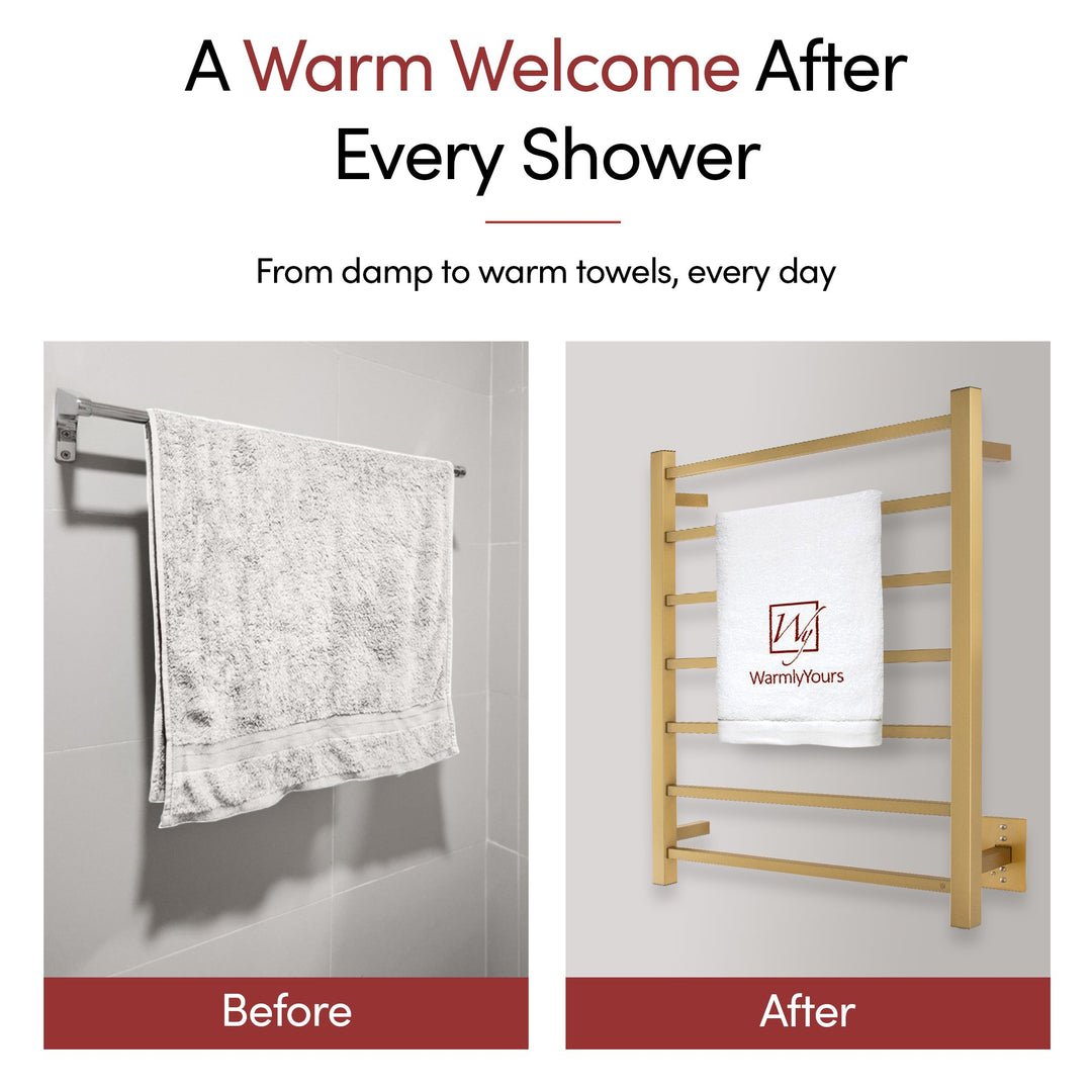 WarmlyYours Elevate Tahoe 07 Hardwired Towel Warmer - 23.6"w x 31.5"h only towel warmers