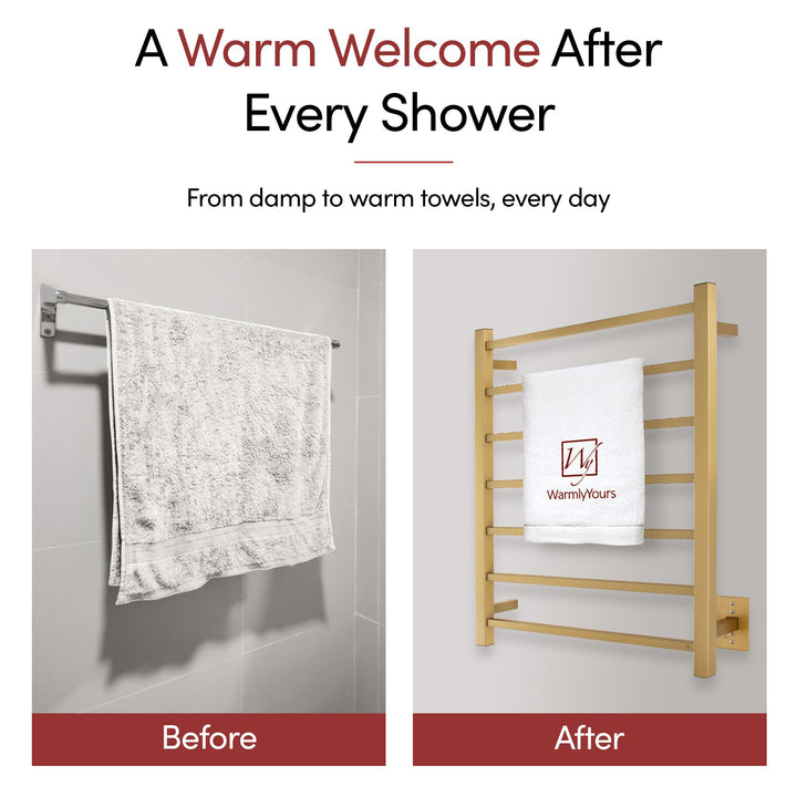 WarmlyYours Elevate Tahoe 07 Hardwired Towel Warmer - 23.6"w x 31.5"h only towel warmers