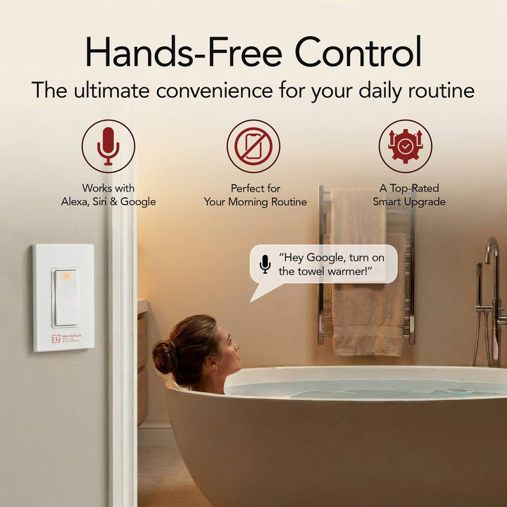 WarmlyYours GK16-30090-0003 Hardwired WiFi Switch - towelwarmers