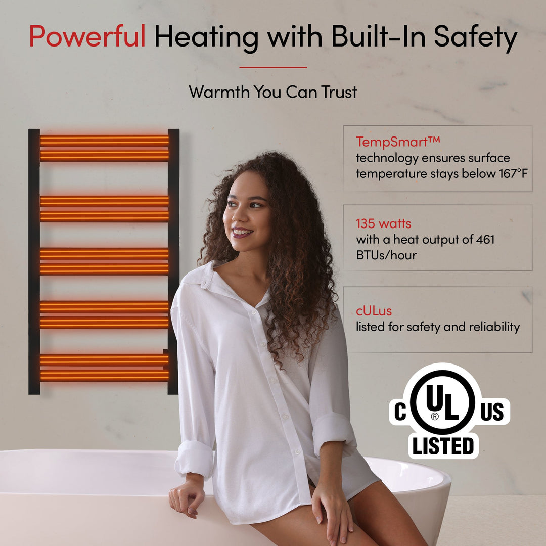 WarmlyYours Grande 10 Hardwired Towel Warmer - 20.5"w x 34.25"h only towel warmers