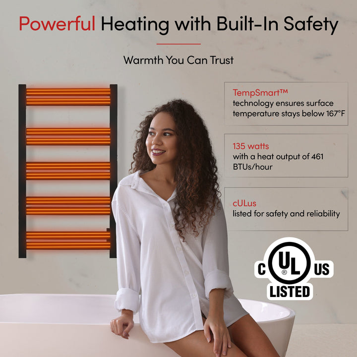 WarmlyYours Grande 10 Hardwired Towel Warmer - 20.5"w x 34.25"h only towel warmers
