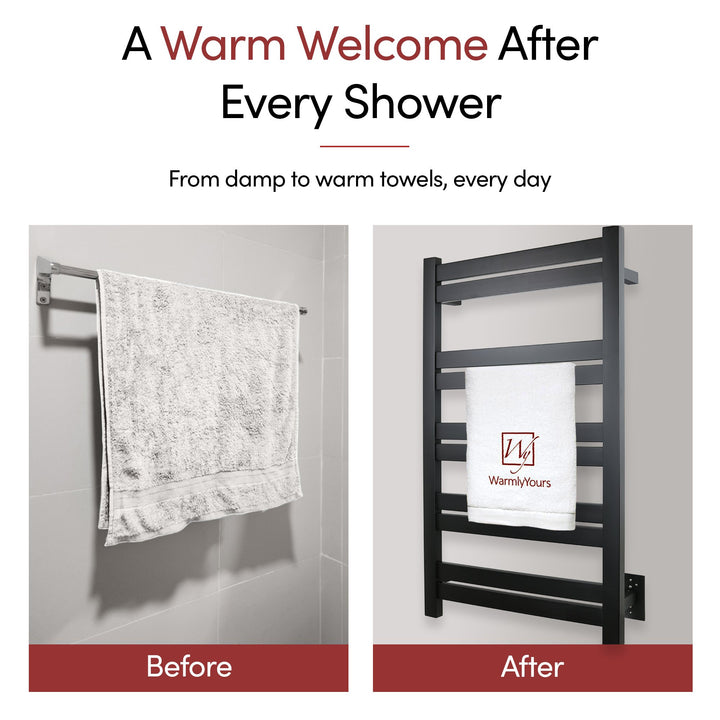 WarmlyYours Grande 10 Hardwired Towel Warmer - 20.5"w x 34.25"h only towel warmers