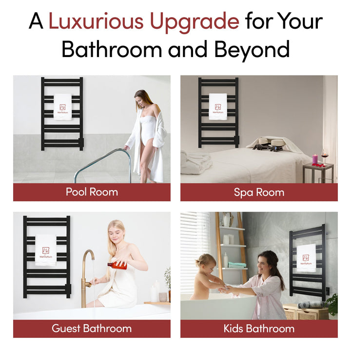 WarmlyYours Grande 10 Hardwired Towel Warmer - 20.5"w x 34.25"h only towel warmers