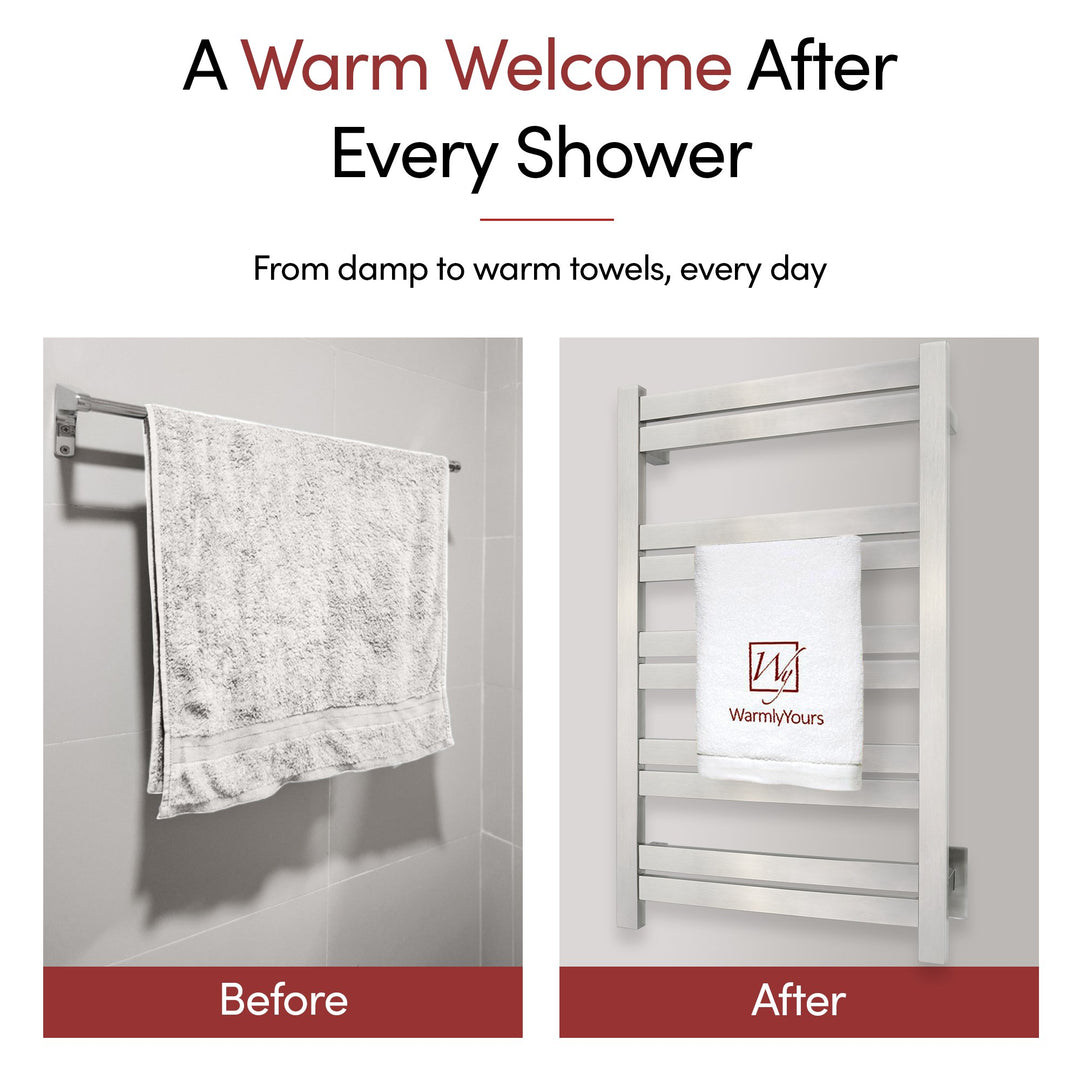 WarmlyYours Grande 10 Hardwired Towel Warmer - 20.5"w x 34.25"h only towel warmers