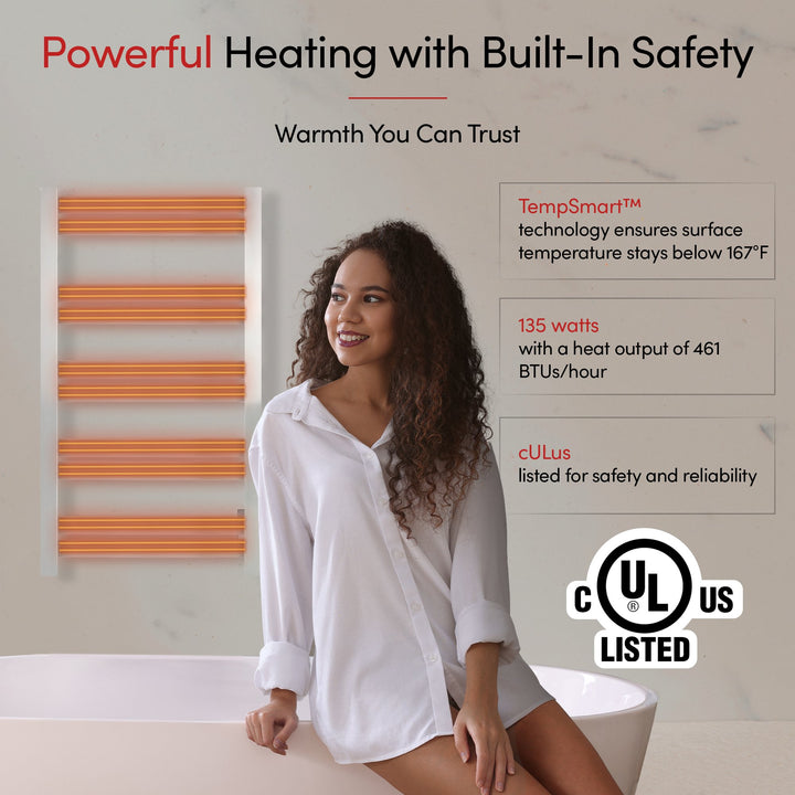 WarmlyYours Grande 10 Hardwired Towel Warmer - 20.5"w x 34.25"h only towel warmers