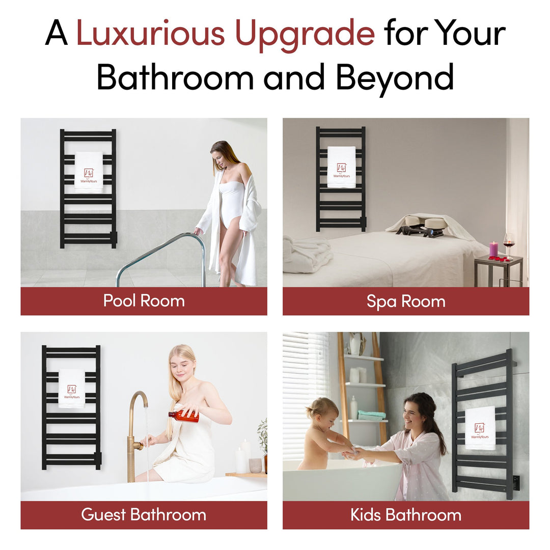 WarmlyYours Grande 12 Hardwired Towel Warmer - 20.5"w x 41"h only towel warmers