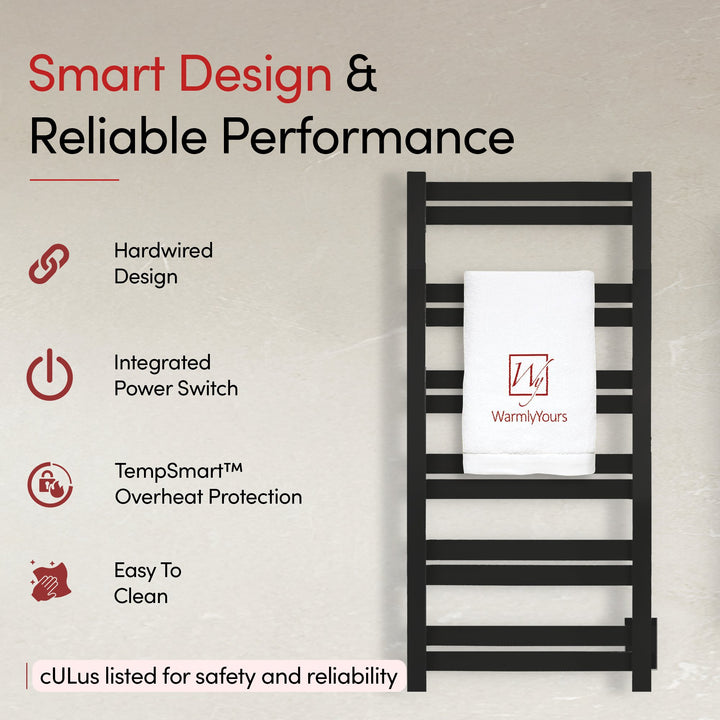 WarmlyYours Grande 12 Hardwired Towel Warmer - 20.5"w x 41"h only towel warmers