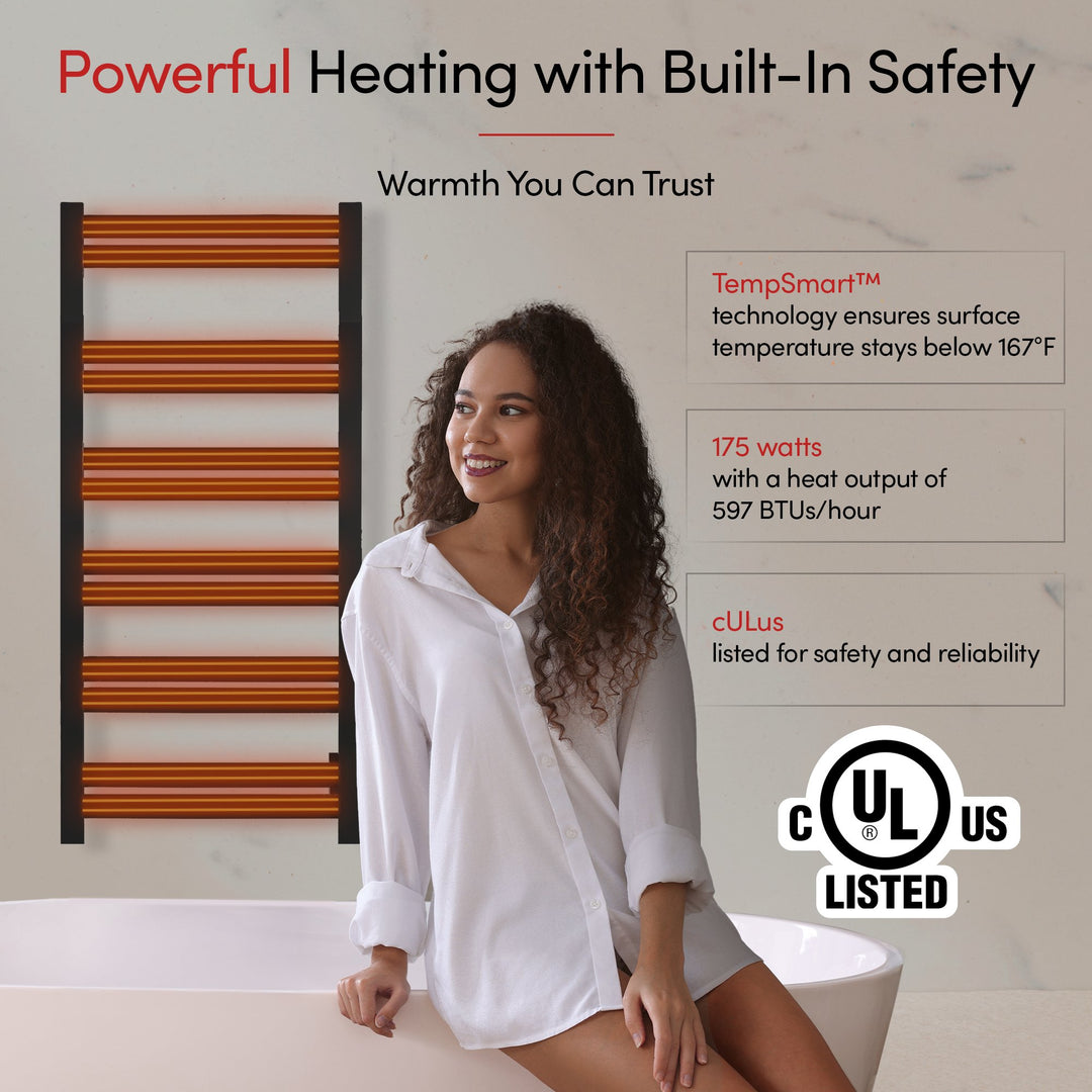 WarmlyYours Grande 12 Hardwired Towel Warmer - 20.5"w x 41"h only towel warmers