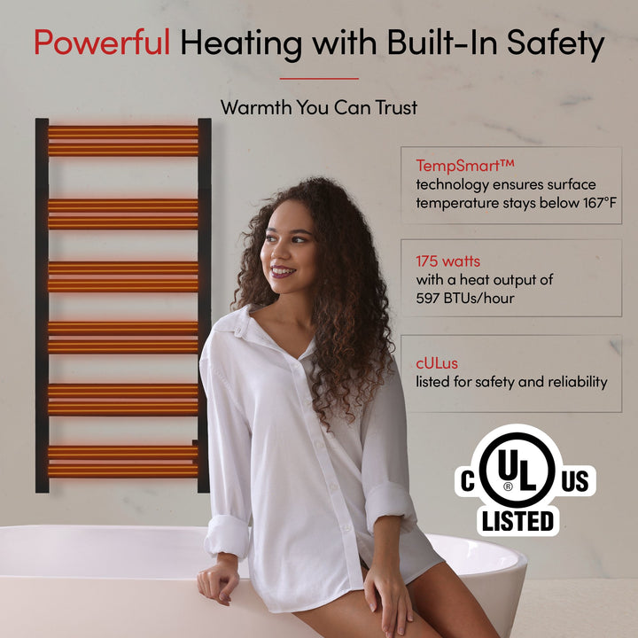 WarmlyYours Grande 12 Hardwired Towel Warmer - 20.5"w x 41"h only towel warmers