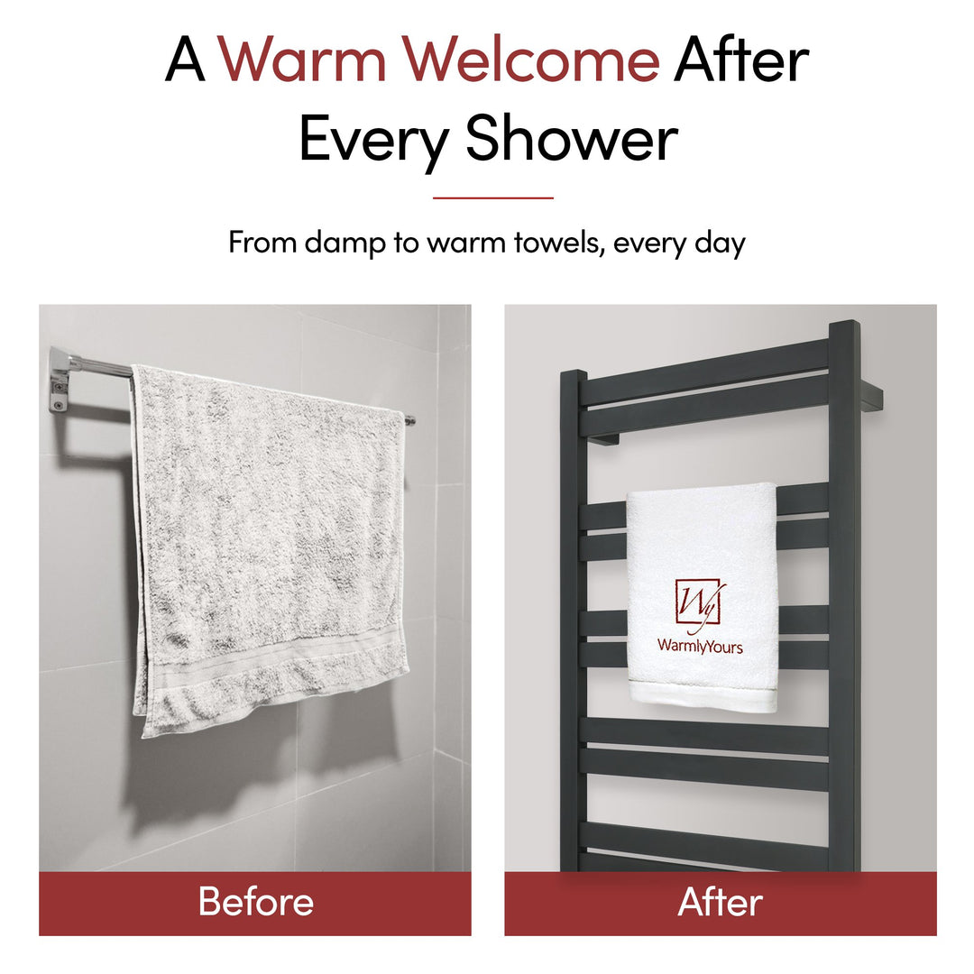 WarmlyYours Grande 12 Hardwired Towel Warmer - 20.5"w x 41"h only towel warmers