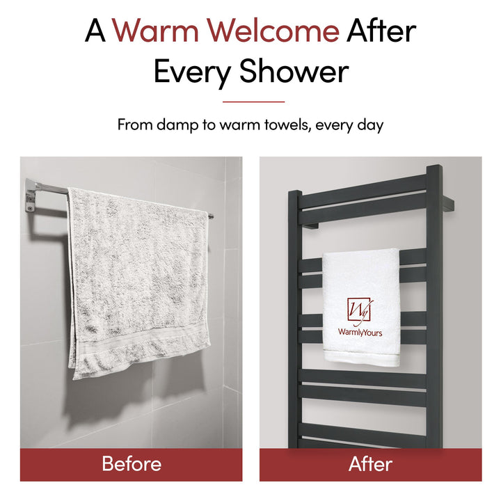 WarmlyYours Grande 12 Hardwired Towel Warmer - 20.5"w x 41"h only towel warmers