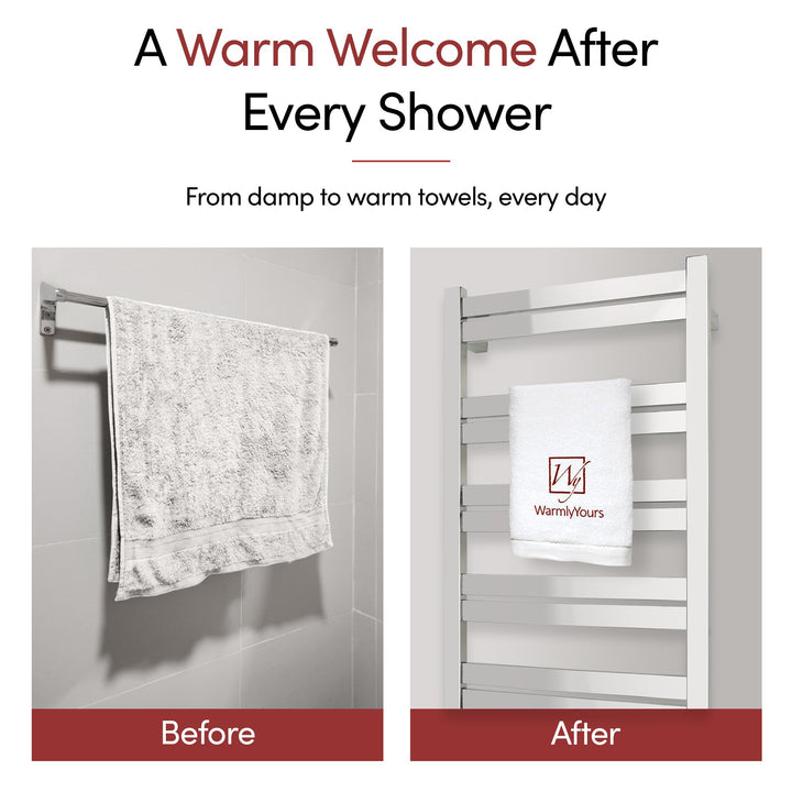 WarmlyYours Grande 12 Hardwired Towel Warmer - 20.5"w x 41"h only towel warmers