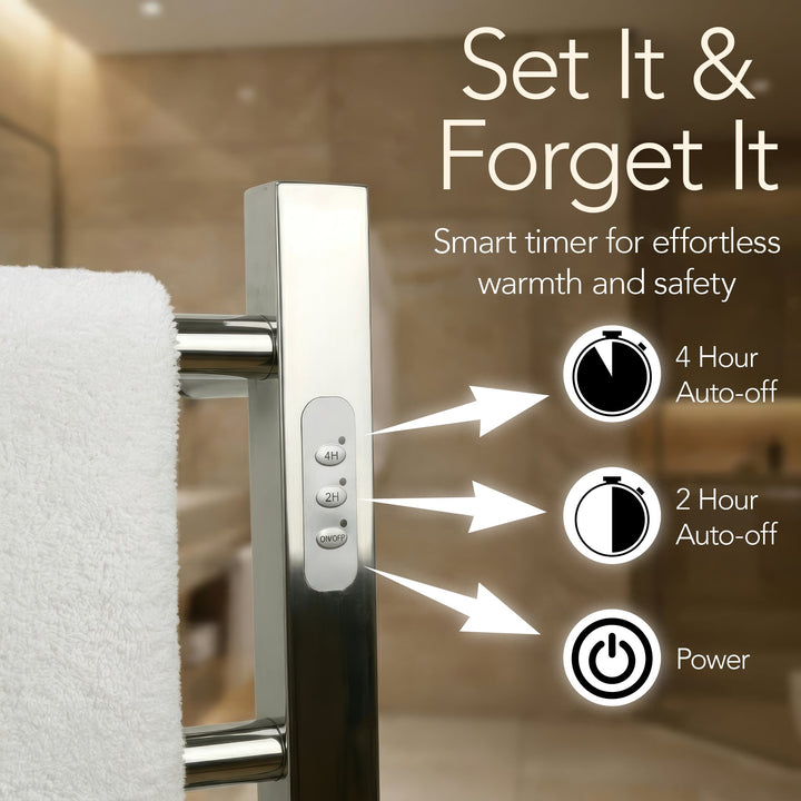 WarmlyYours Ibiza TWS5-IBZ06PP Freestanding Plug-in Towel Warmer- 21.85"w x 34.84"h only towel warmers
