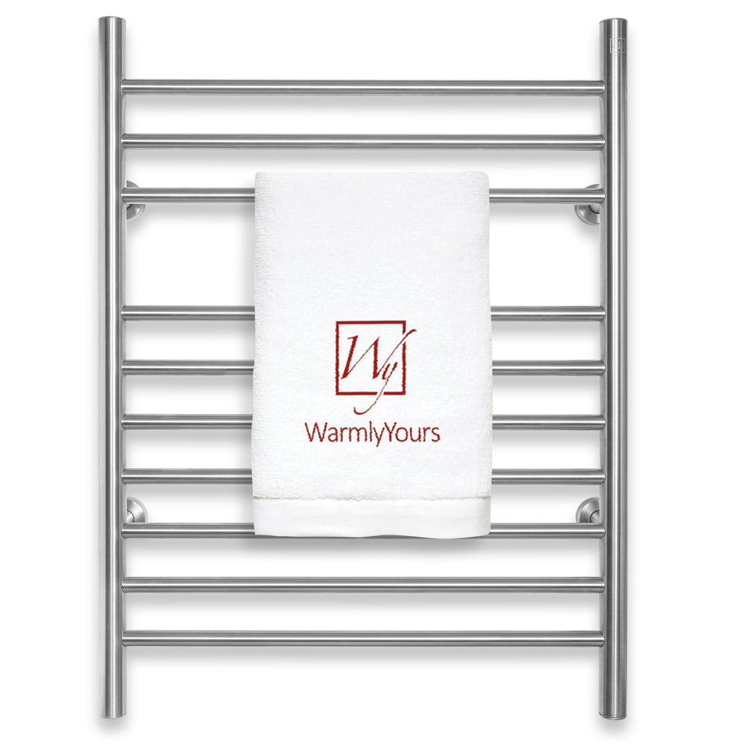 WarmlyYours Infinity Straight Dual Connect (Hardwired and Plug in) Towel Warmer  - 23.6"w x 32"h