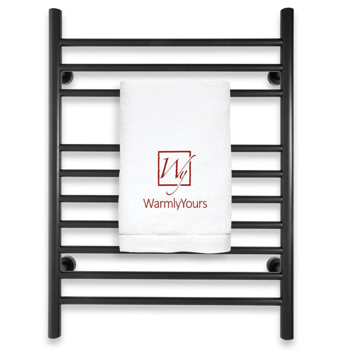 WarmlyYours Infinity Straight Dual Connect (Hardwired and Plug in) Towel Warmer  - 23.6"w x 32"h