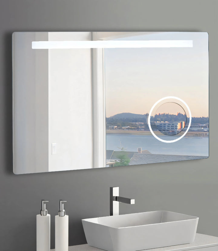 WarmlyYours Judy Wall-mounted LED Backlit Mirror - Rectangle 36″ x 24″ only towel warmers