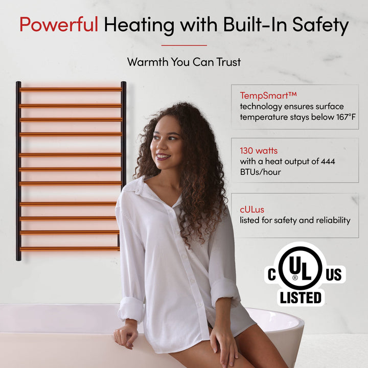 WarmlyYours Malta TWS4-MLT11KH Wall Mounted Hardwired Towel Warmer- 24.8"w x 41.33"h only towel warmers