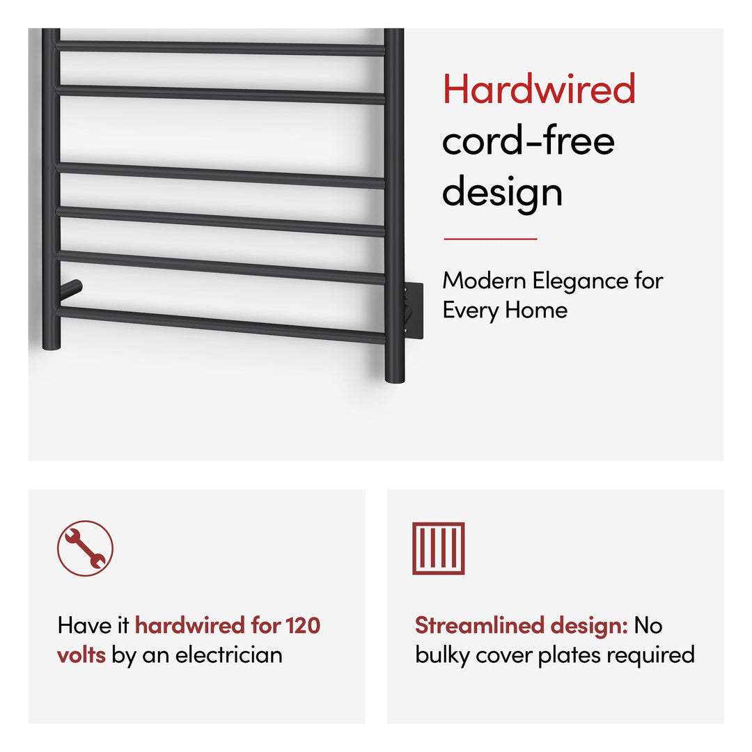 WarmlyYours Malta TWS4-MLT11KH Wall Mounted Hardwired Towel Warmer- 24.8"w x 41.33"h only towel warmers