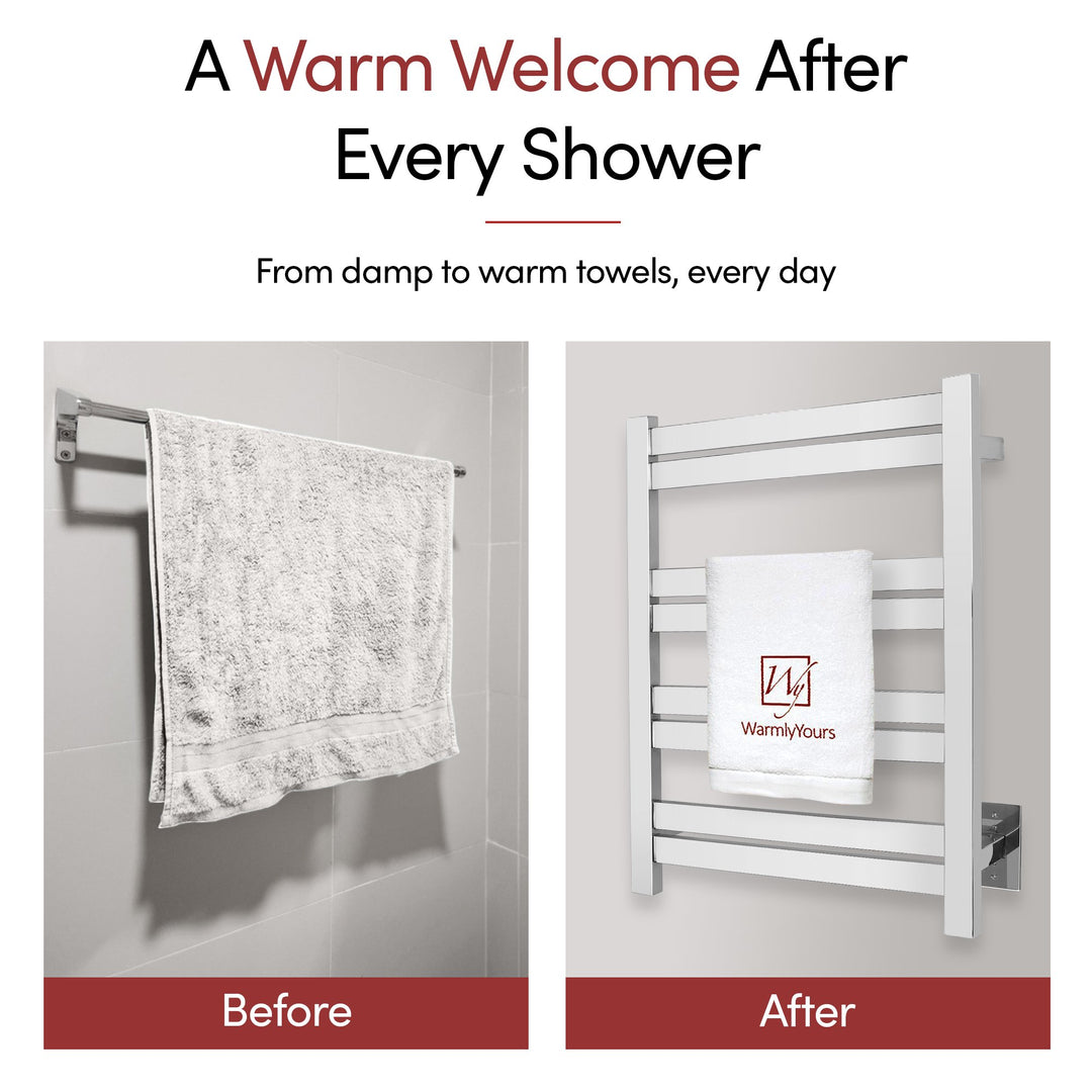 WarmlyYours Maple 8 Hardwired Towel Warmer - 20.4"w x 27.5"h only towel warmers