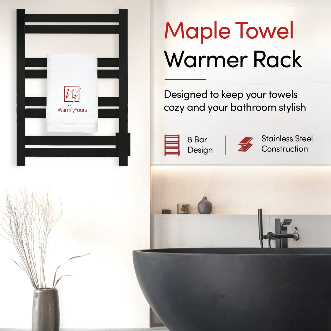 WarmlyYours Maple 8 Hardwired Towel Warmer - 20.4"w x 27.5"h only towel warmers