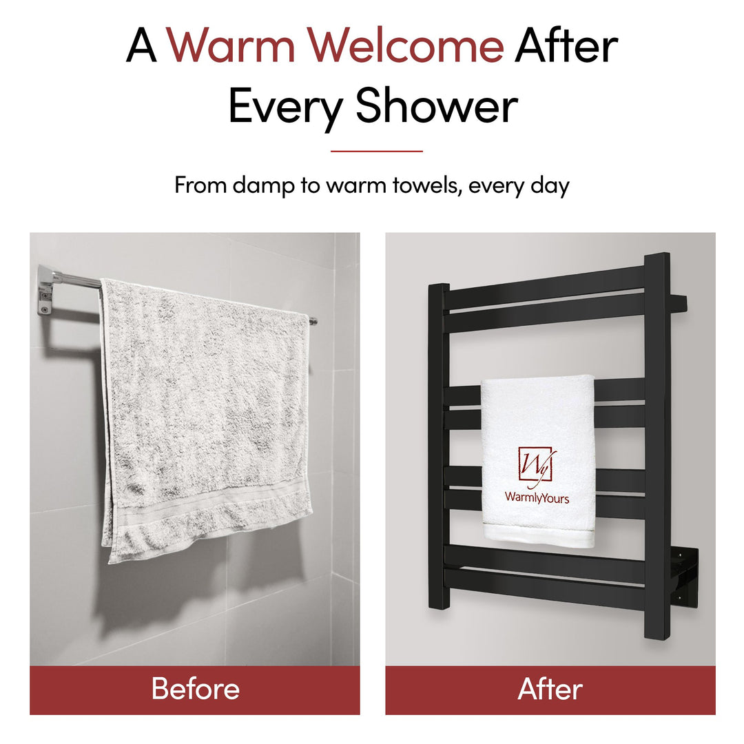 WarmlyYours Maple 8 Hardwired Towel Warmer - 20.4"w x 27.5"h only towel warmers