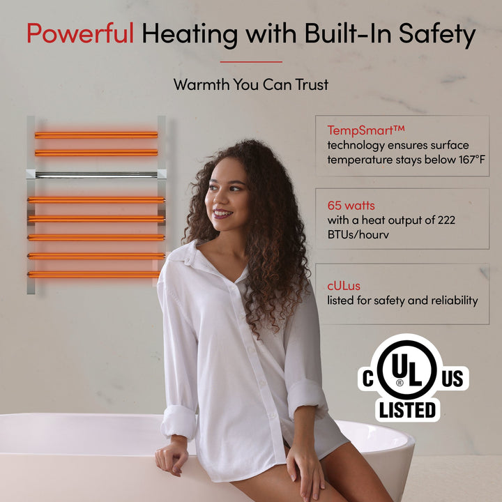 WarmlyYours Maui TWS1-MAU07PH Wall Mounted Hardwired Towel Warmer- 20.27"w x 22.44"h only towel warmers