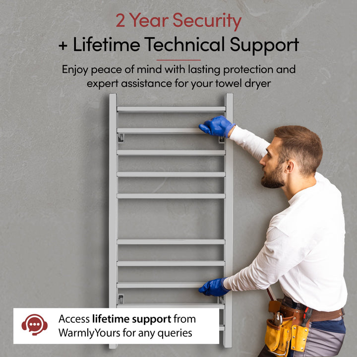 WarmlyYours Metropolitan TW-MT-10PS-HP Wall Mounted Dual Towel Warmer- 19.75"w x 41.5"h Only towel warmers