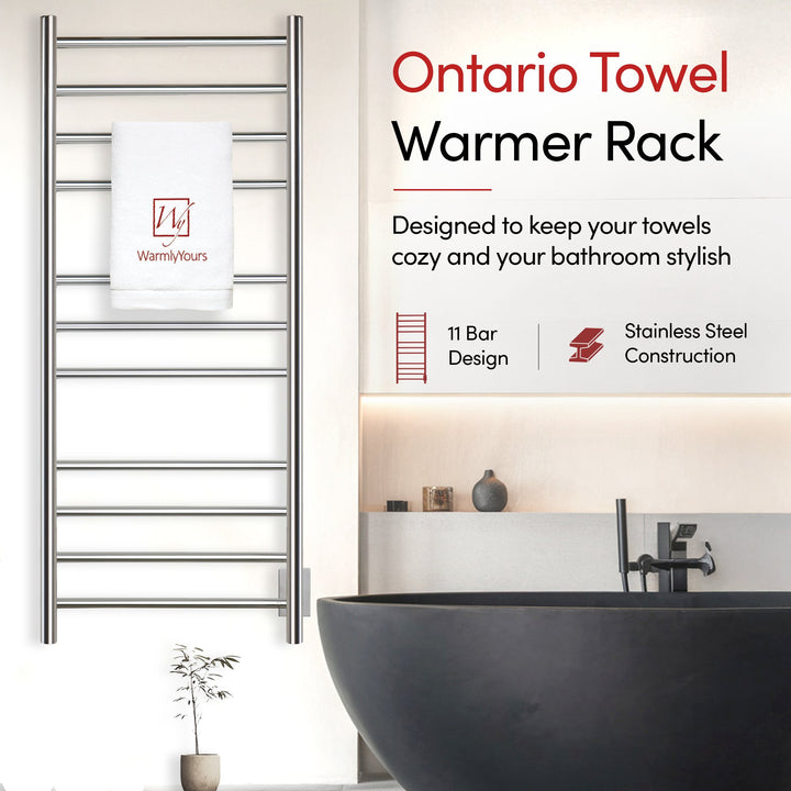 WarmlyYours Ontario XL TWS4-ONT11PH Wall Mounted Towel Warmer - 23.6"w x 45.27"h - only towel warmers
