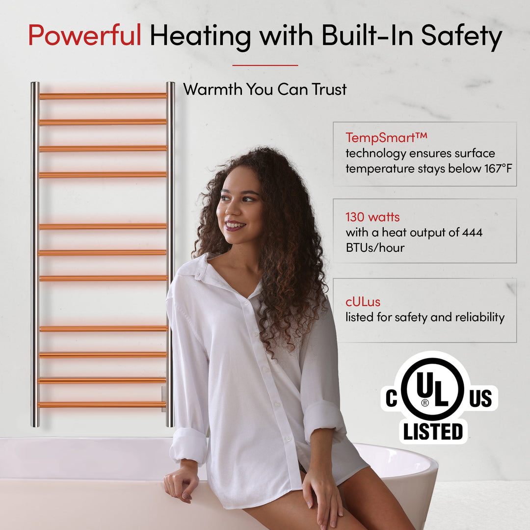 WarmlyYours Ontario XL TWS4-ONT11PH Wall Mounted Towel Warmer - 23.6"w x 45.27"h - only towel warmers