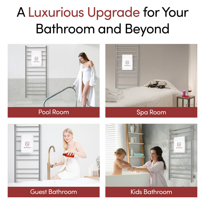 WarmlyYours Ontario XL TWS4-ONT11PH Wall Mounted Towel Warmer - 23.6"w x 45.27"h - only towel warmers