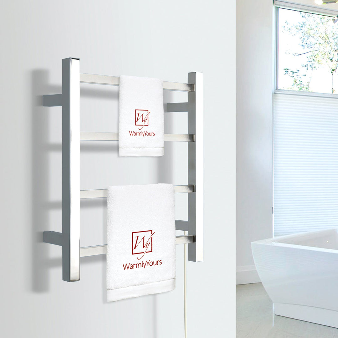 WarmlyYours Palma TWS2-PLM04PP Wall Mounted Plug-in Towel Warmer- 17.71"w x 19.68"h