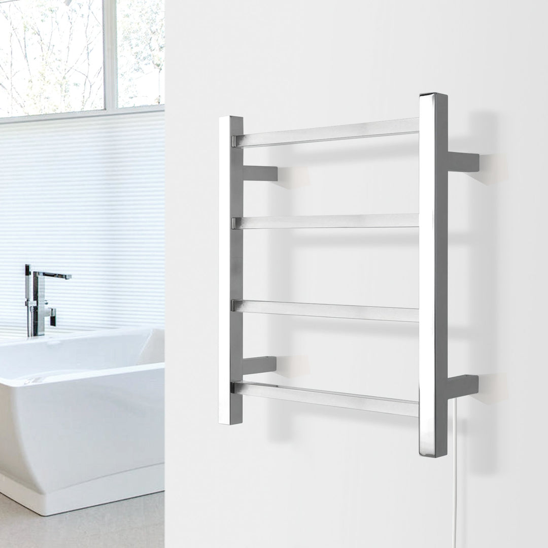 WarmlyYours Palma TWS2-PLM04PP Wall Mounted Plug-in Towel Warmer- 17.71"w x 19.68"h