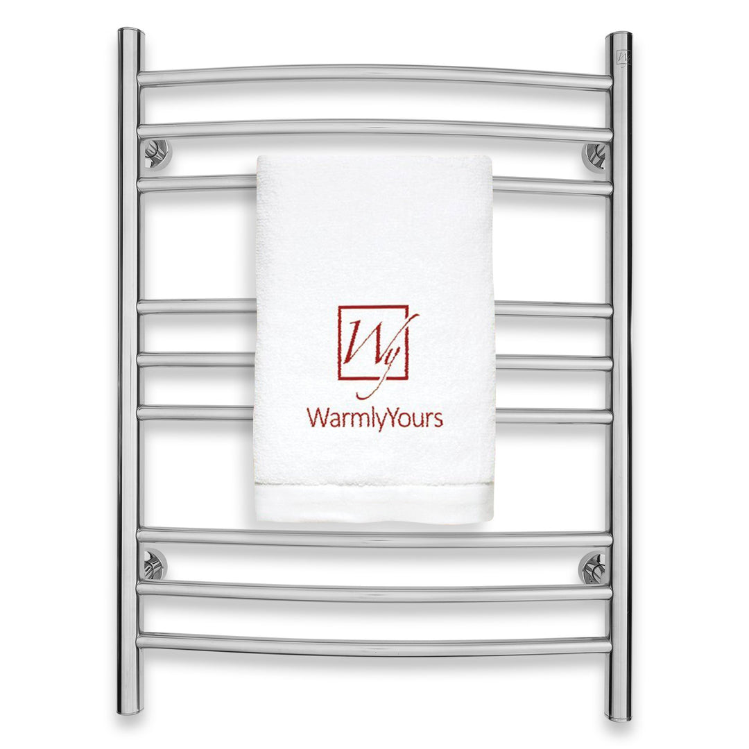 WarmlyYours Riviera TW-R09GS-HP Wall Mounted Plug-in or Hardwired Towel Warmer- 24"w x 32"h